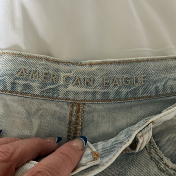 Distressed Light Blue Jeans - Picture 4 of 12